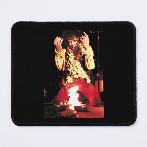 Item preview, Jimi Hendrix Burning Guitar Live Performance designed and sold by DuaneHirthe.