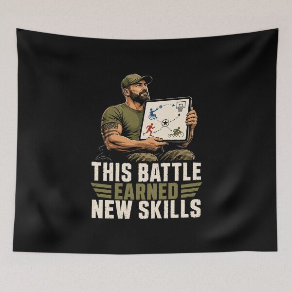 Item preview, This Battle Earned New Skills Adaptive Sports Veteran Warrior designed and sold by ColeLaniTrading.