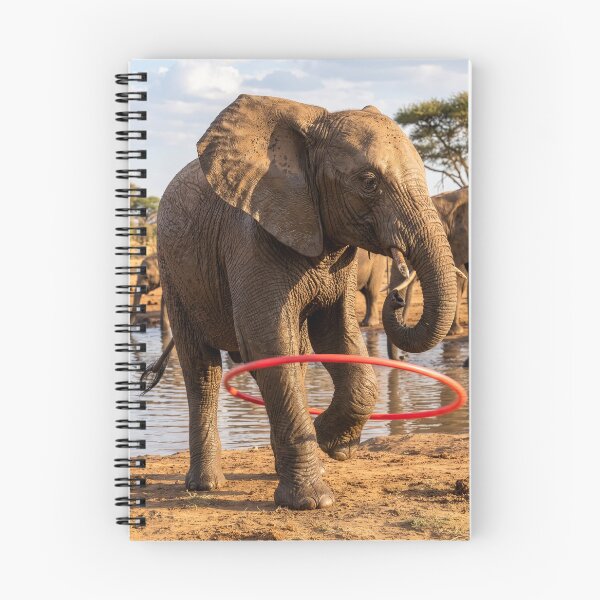 Item preview, Elephant Takes His Hula Hoop for a Spin designed and sold by Tridentulus.