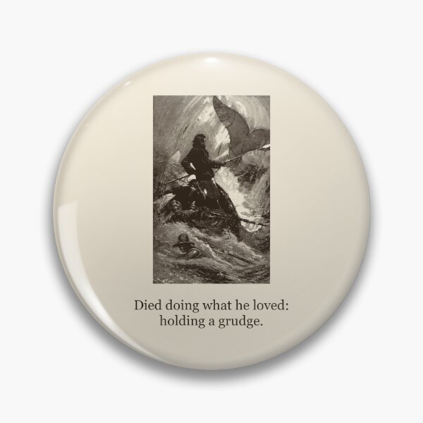Item preview, Died Doing What He Loved: Holding a Grudge — Vintage Ahab Tee designed and sold by Core-E.
