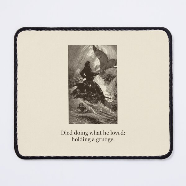 Item preview, Died Doing What He Loved: Holding a Grudge — Vintage Ahab Tee designed and sold by Core-E.