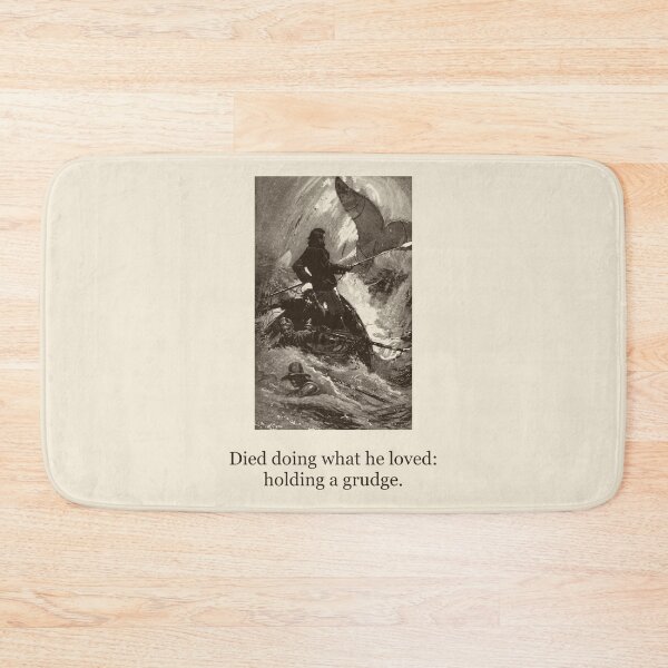Item preview, Died Doing What He Loved: Holding a Grudge — Vintage Ahab Tee designed and sold by Core-E.