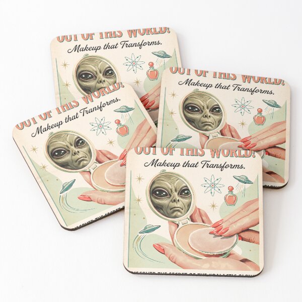 Item preview, intage Alien Makeup Retro Space Advertising designed and sold by DanniJordan.