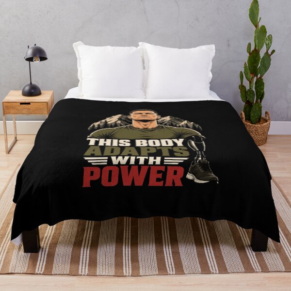 Item preview, This Body Adapts With Power Military Fitness Motivation designed and sold by ColeLaniTrading.