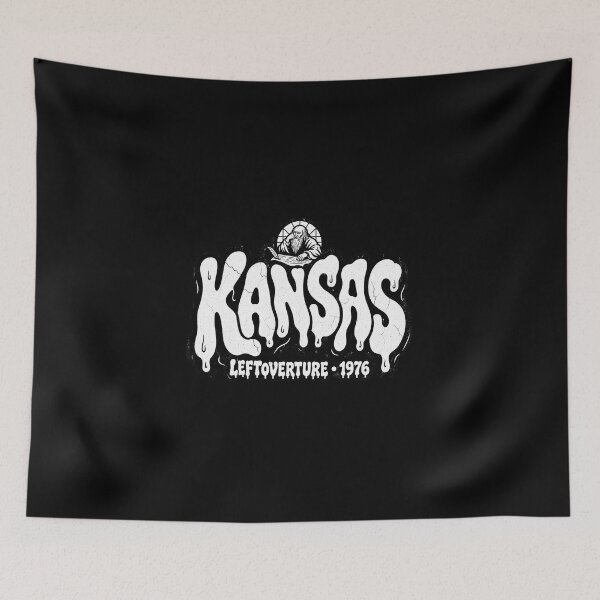 Item preview, Kansas Leftoverture 1976 Prog Rock Slime Logo Artwork designed and sold by JMS-Artvintage.