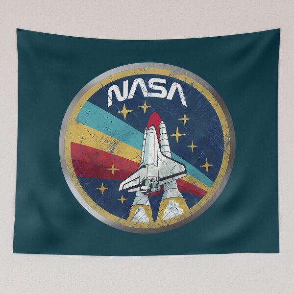 Item preview, Nasa Retro Vintage Logo With Metal Borde designed and sold by BrynleeBrigg.