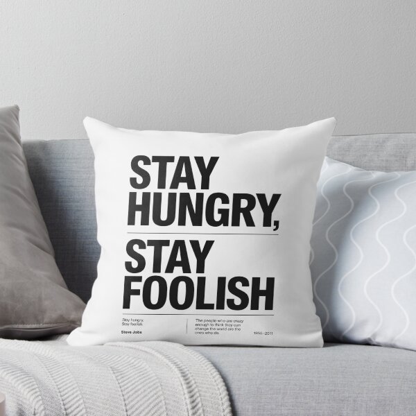 Item preview, Stay Hungry Stay Foolish – Bold Swiss Typography – Steve Jobs Quote Poster – Tech Pioneer Wisdom designed and sold by bobscraze.