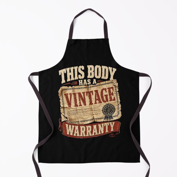 Item preview, This Body Has A Vintage Warranty Retro Humor designed and sold by ColeLaniTrading.