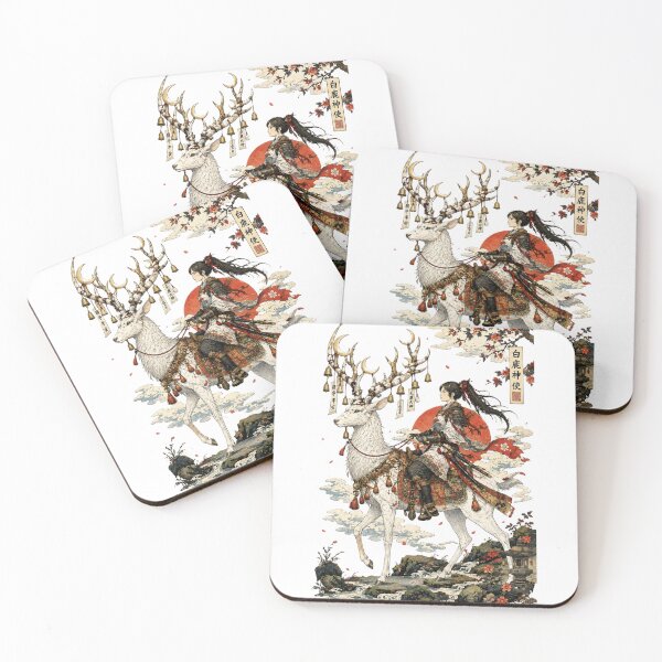 Item preview, The Rider of the Celestial Deer | Japanese Ukiyo-e Warrior Art designed and sold by Substance_life.