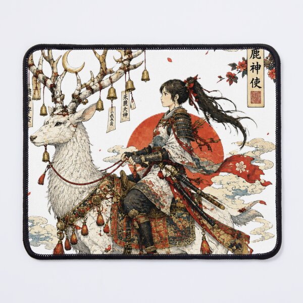 Item preview, The Rider of the Celestial Deer | Japanese Ukiyo-e Warrior Art designed and sold by Substance_life.