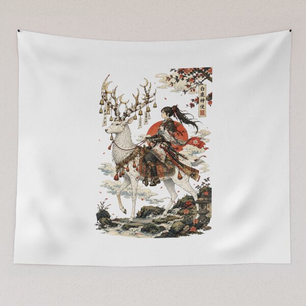 Item preview, The Rider of the Celestial Deer | Japanese Ukiyo-e Warrior Art designed and sold by Substance_life.