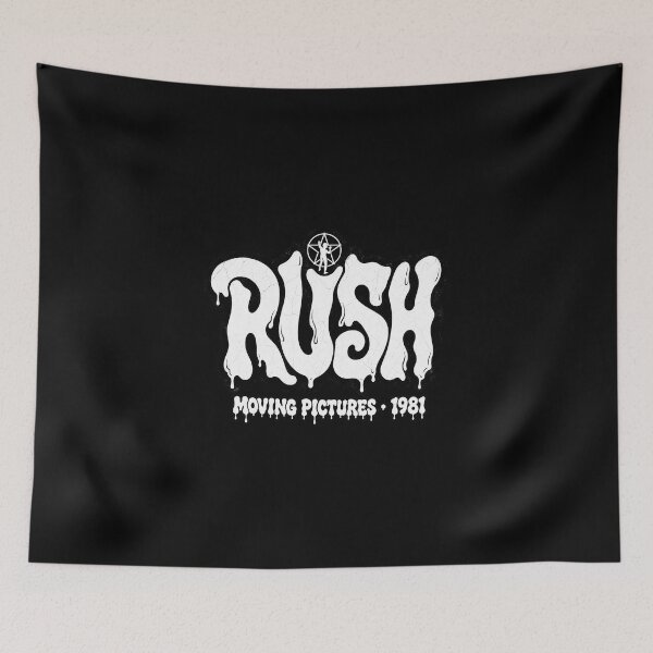 Item preview, Rush Moving Pictures 1981 Melting Font Classic Prog Rock designed and sold by JMS-Artvintage.