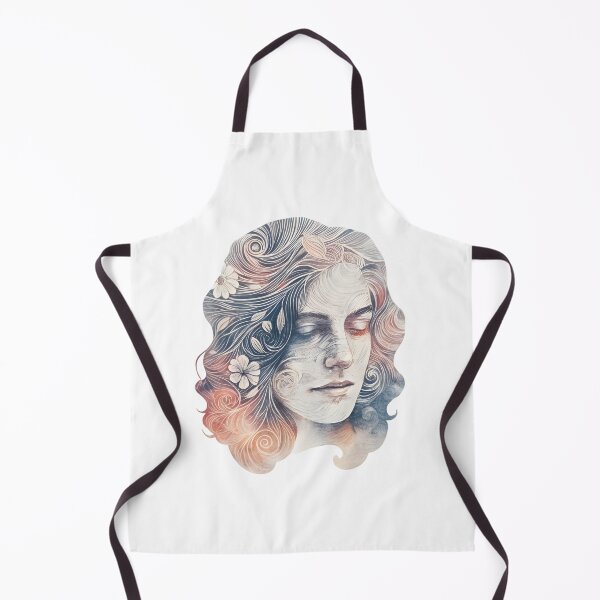Item preview, Dreamy Female Portrait Vintage Floral Art V3 designed and sold by Uncle-Icy.