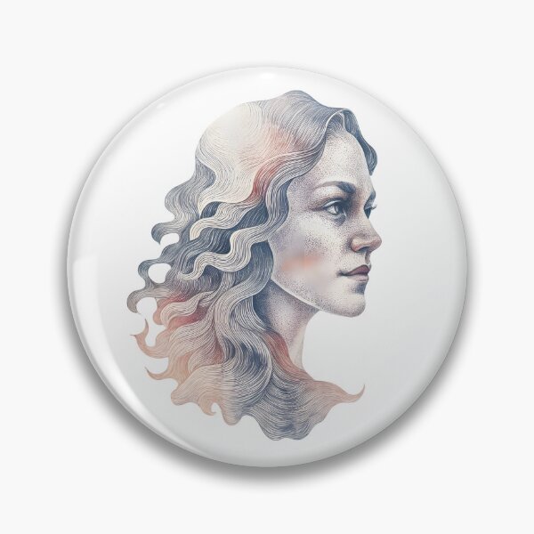 Item preview, Dreamy Female Portrait Vintage Floral Art V1 designed and sold by Uncle-Icy.
