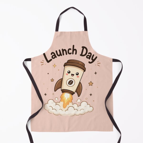Item preview, Launch Day Coffee Rocket | Cute Kawaii Coffee Lover Sticker | Coffee Rocket Cartoon | Space Coffee Mug | Funny Barista Gift designed and sold by Sanika arts .