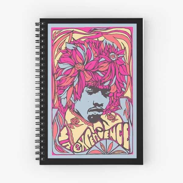 Item preview, Jimi Hendrix Experience Floral Afro Psychedelic Poster designed and sold by PansySenger.