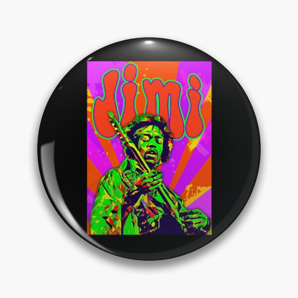 Item preview, Jimi Hendrix Green Sunburst Live Poster designed and sold by PansySenger.