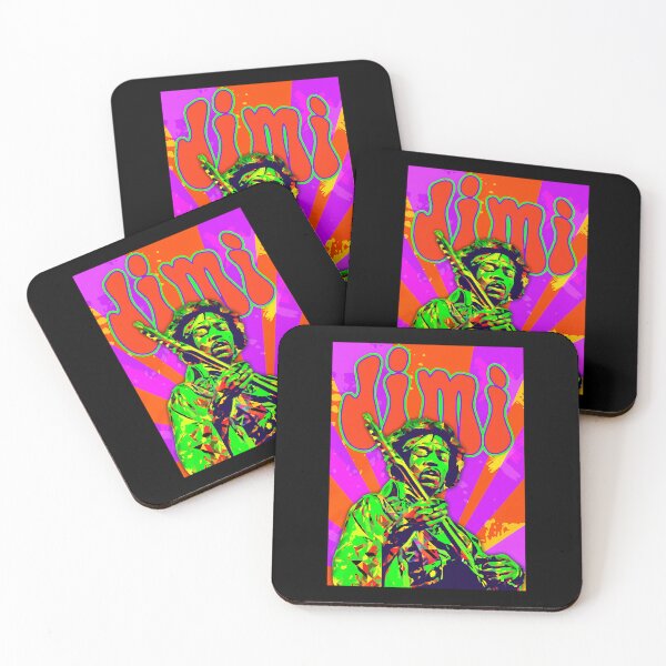 Item preview, Jimi Hendrix Green Sunburst Live Poster designed and sold by PansySenger.