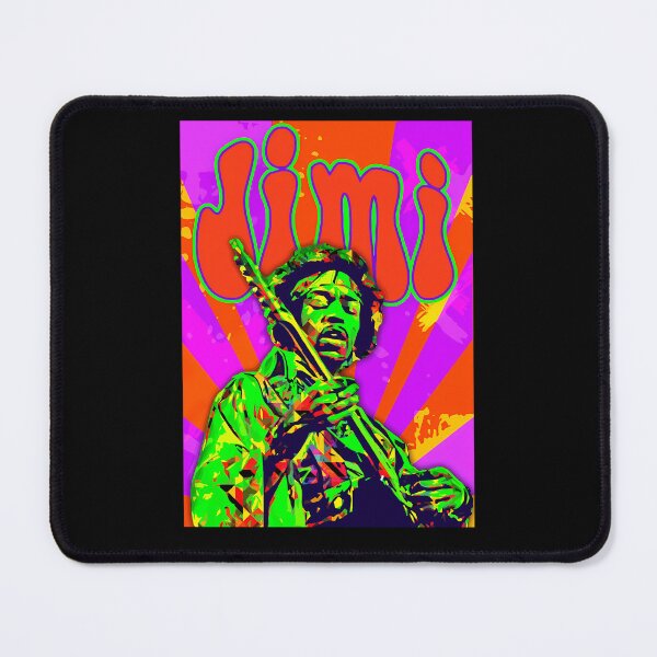 Item preview, Jimi Hendrix Green Sunburst Live Poster designed and sold by PansySenger.
