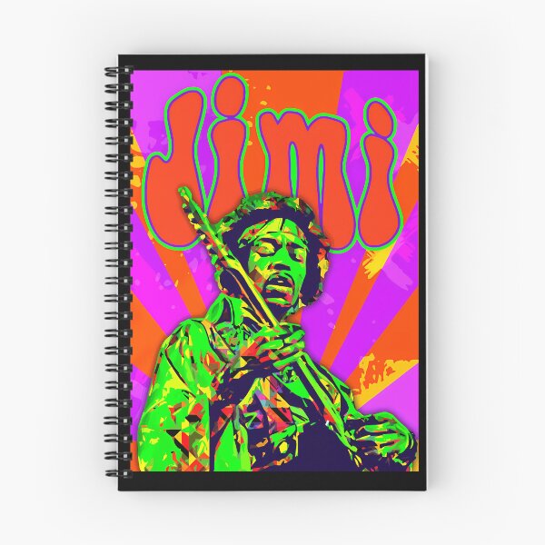 Item preview, Jimi Hendrix Green Sunburst Live Poster designed and sold by PansySenger.