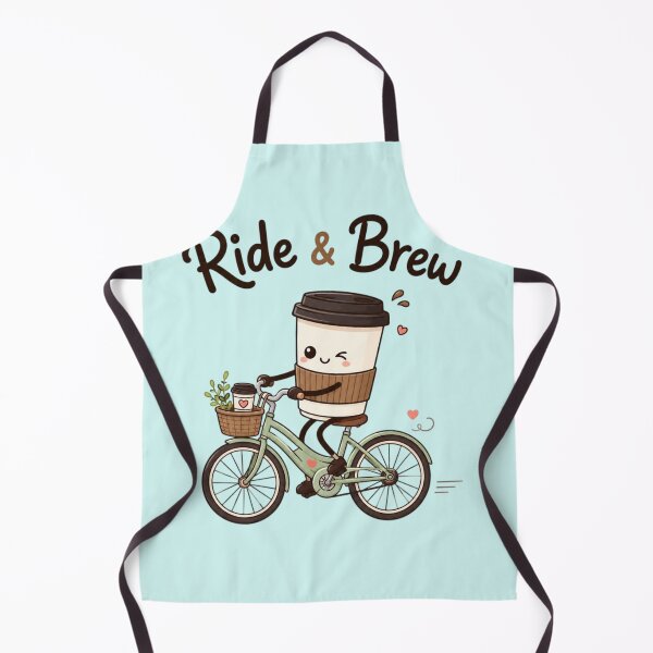 Item preview, Ride & Brew Cute Coffee Bicycle Kawaii Illustration | Coffee Lover Cycling Sticker | Cozy Cafe Aesthetic Gift designed and sold by Sanika arts .