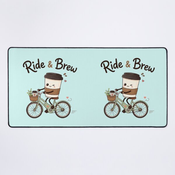 Item preview, Ride & Brew Cute Coffee Bicycle Kawaii Illustration | Coffee Lover Cycling Sticker | Cozy Cafe Aesthetic Gift designed and sold by Sanika arts .