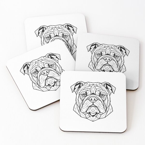 Item preview, Geometric Bulldog design T-shirt friendly designed and sold by ImagenImages.
