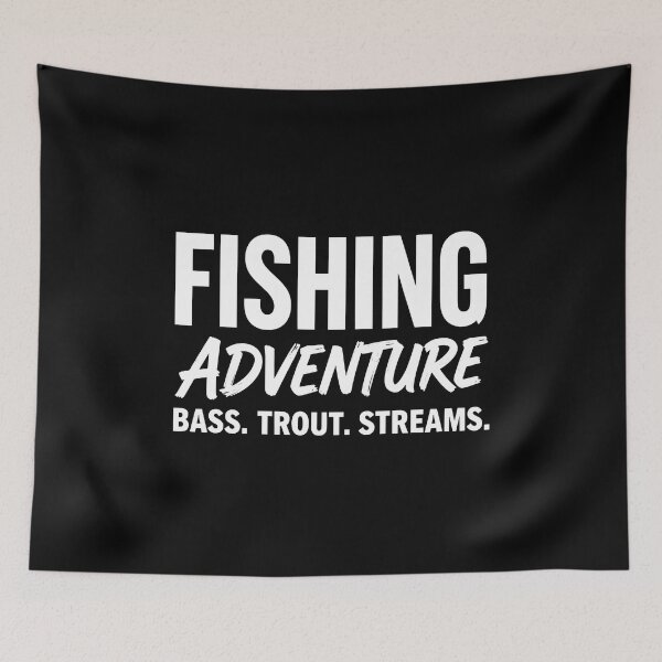 Item preview, Fishing Adventure Bass Trout Streams Angler Graphic T-Shirt designed and sold by FestivityFinds.