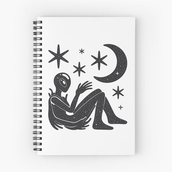 Item preview, Cosmic Alien Under Crescent Moon and Stars designed and sold by DerekWinslow.