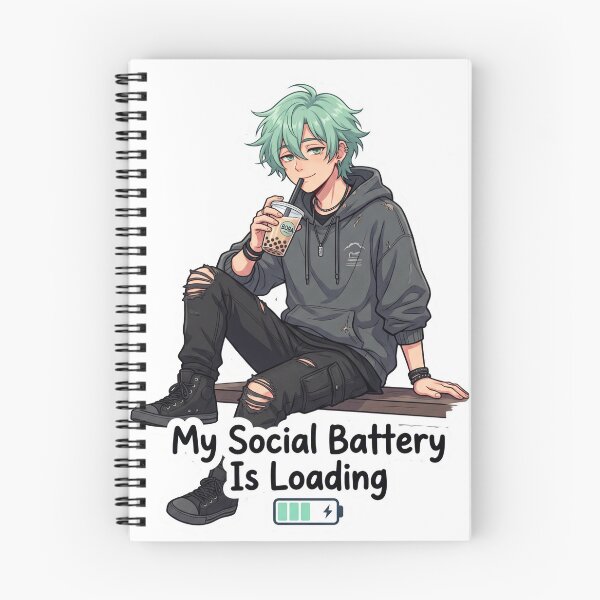 Item preview, My social battery is charging designed and sold by Only Words.