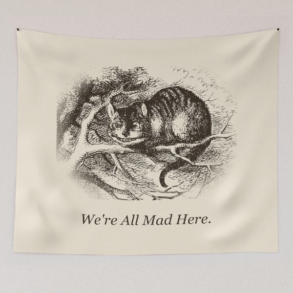 Item preview, We're All Mad Here — Vintage Cheshire Cat Tee designed and sold by Core-E.