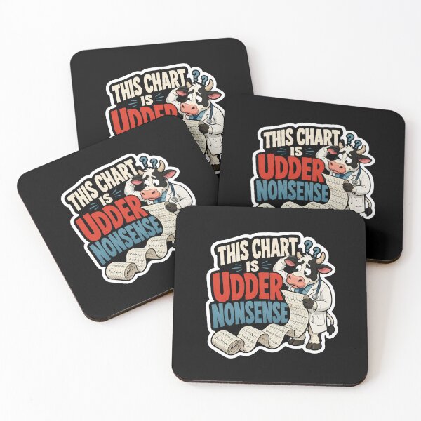 Item preview, This Chart Is Udder Nonsense Cow Doctor Humor designed and sold by ColeLaniTrading.