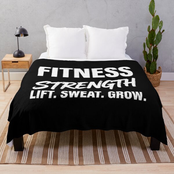 Item preview, Fitness Strength Lift Sweat Grow Gym Motivation T-Shirt designed and sold by FestivityFinds.