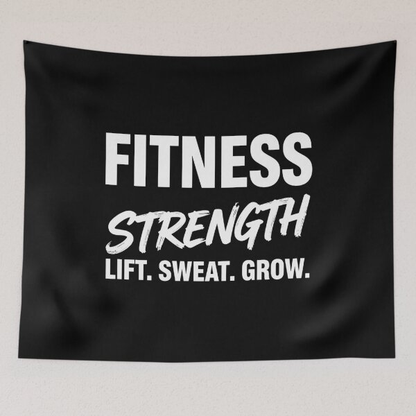 Item preview, Fitness Strength Lift Sweat Grow Gym Motivation T-Shirt designed and sold by FestivityFinds.