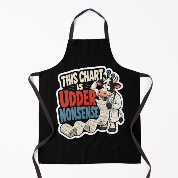 Item preview, This Chart Is Udder Nonsense Cow Doctor Humor designed and sold by ColeLaniTrading.