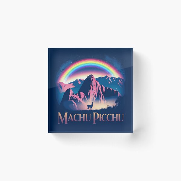 Item preview, Machu Picchu Rainbow Retro Travel Graphic designed and sold by DerekWinslow.