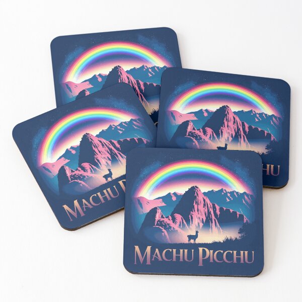 Item preview, Machu Picchu Rainbow Retro Travel Graphic designed and sold by DerekWinslow.