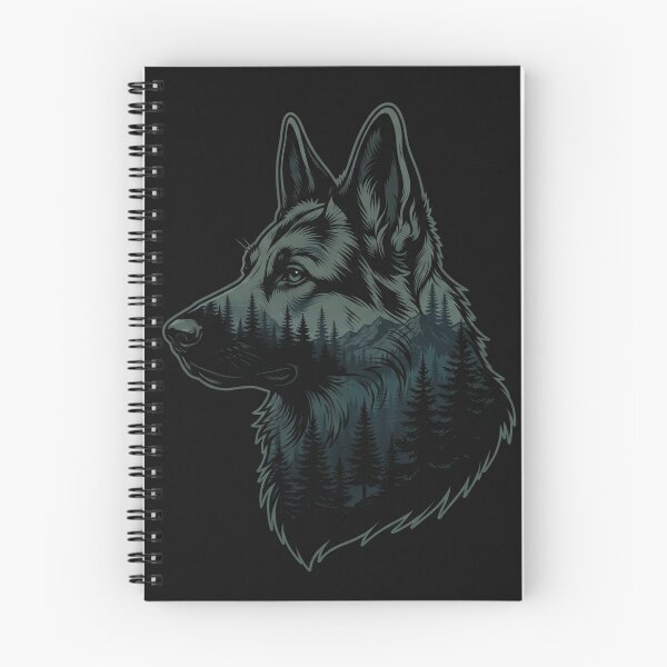 Item preview, German Shepard with mountains design art designed and sold by ImagenImages.
