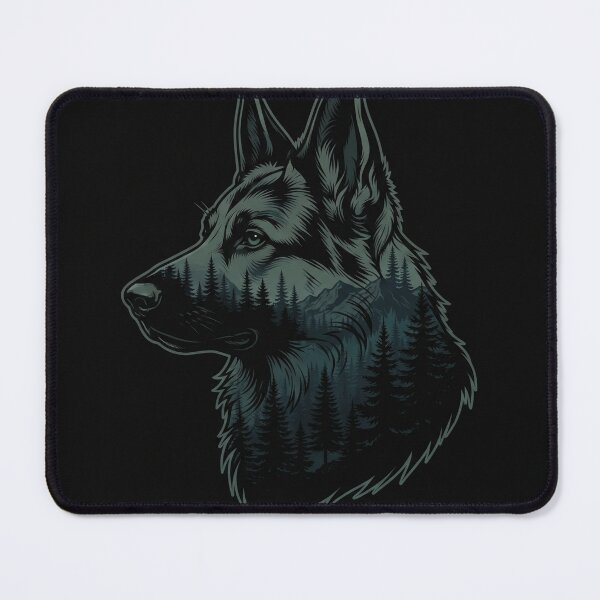 Item preview, German Shepard with mountains design art designed and sold by ImagenImages.