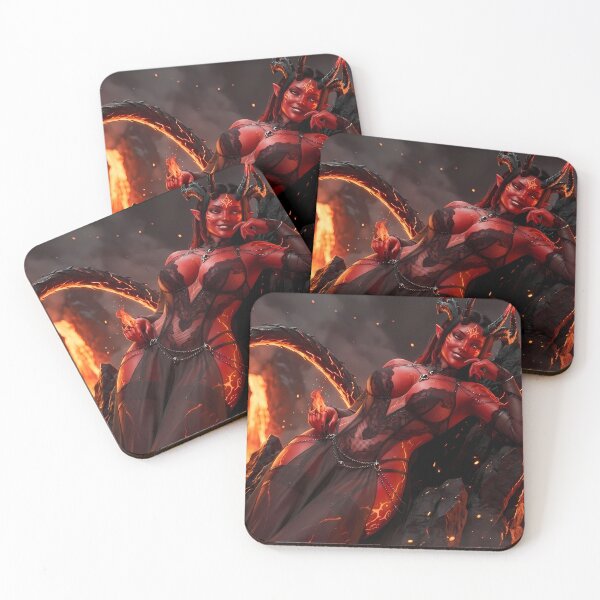 Item preview, Fiery Demon Queen Succubus Dark Fantasy designed and sold by GalleryBrisArt.