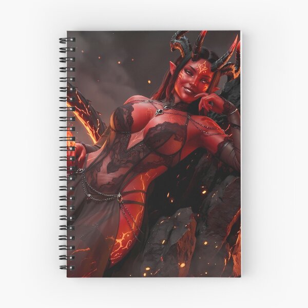 Item preview, Fiery Demon Queen Succubus Dark Fantasy designed and sold by GalleryBrisArt.