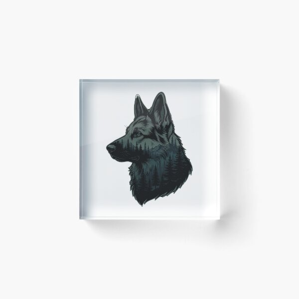 Item preview, Copy of German Shepard with mountains design art designed and sold by ImagenImages.