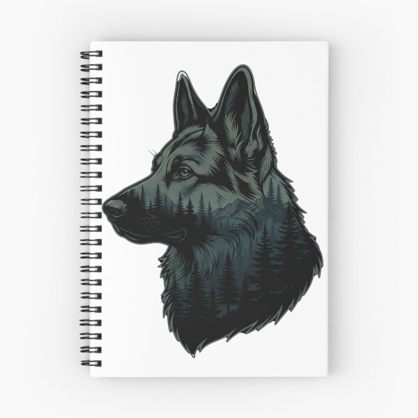 Item preview, Copy of German Shepard with mountains design art designed and sold by ImagenImages.