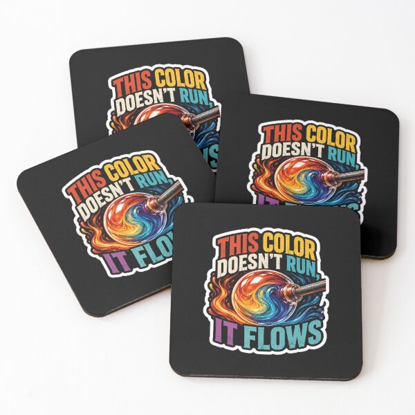 Item preview, This Color Doesn't Ruin It Flows Colorful Fluid Art Quote designed and sold by ColeLaniTrading.