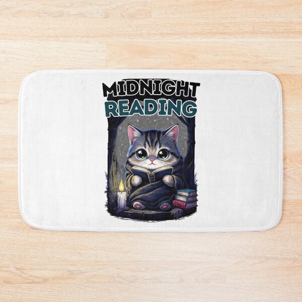 Item preview, Midnight Reading Cat Cute Book Lover Reading Kitty Shirt designed and sold by BellabdO.
