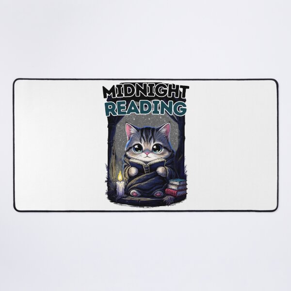 Item preview, Midnight Reading Cat Cute Book Lover Reading Kitty Shirt designed and sold by BellabdO.
