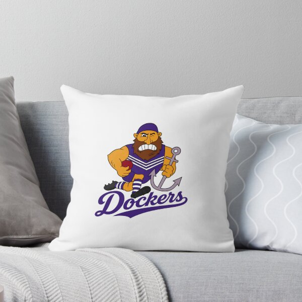 Artikelvorschau, Zeichnung des Maskottchens des Fremantle Dockers Football Club (AFL) entworfen und verkauft von Luke Foran Sports Art.
