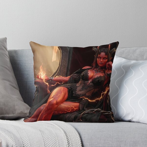 Item preview, Fiery Demon Queen Succubus Dark Fantasy designed and sold by GalleryBrisArt.