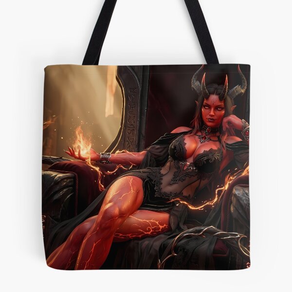 Item preview, Fiery Demon Queen Succubus Dark Fantasy designed and sold by GalleryBrisArt.