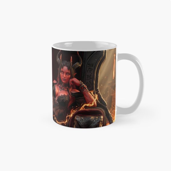 Item preview, Fiery Demon Queen Succubus Dark Fantasy designed and sold by GalleryBrisArt.
